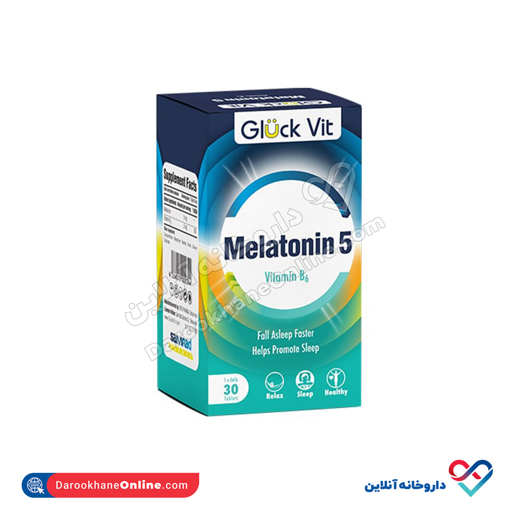 قرص ملاتونین 5 گلوک ویت 30 عددی - Image 1